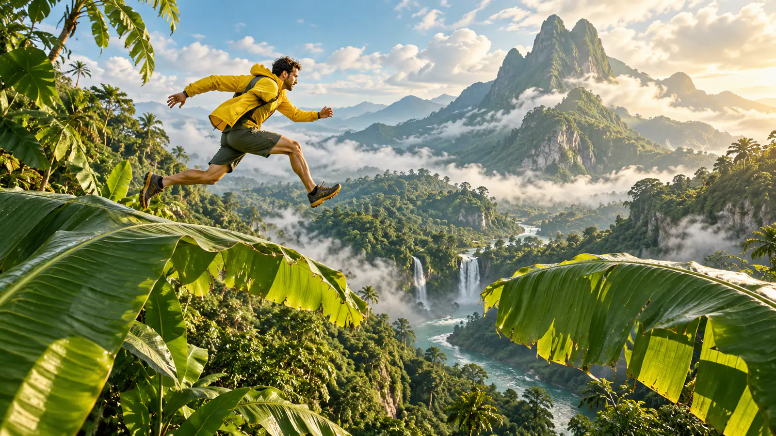 Banana Tree Run AI: Make a Banana Leaf Video